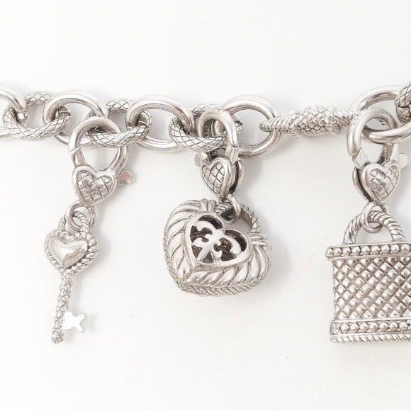 Judith Ripka Sterling Silver Charm Bracelet - Picture 5 of 13